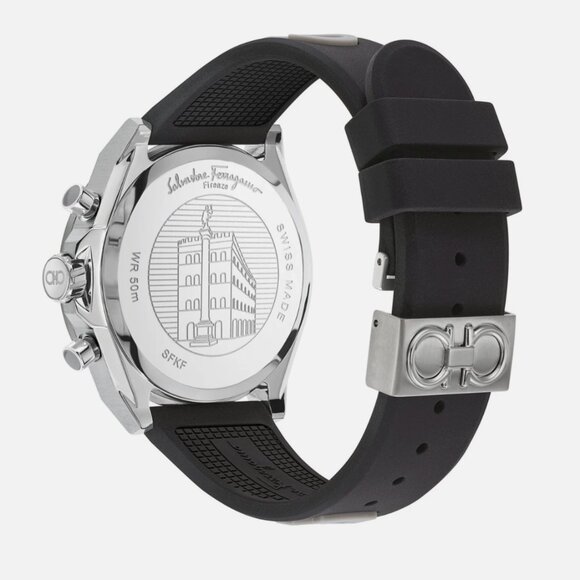 Ferragamo Mens Stainless Steel 43mm Strap Watch - Picture 3 of 4